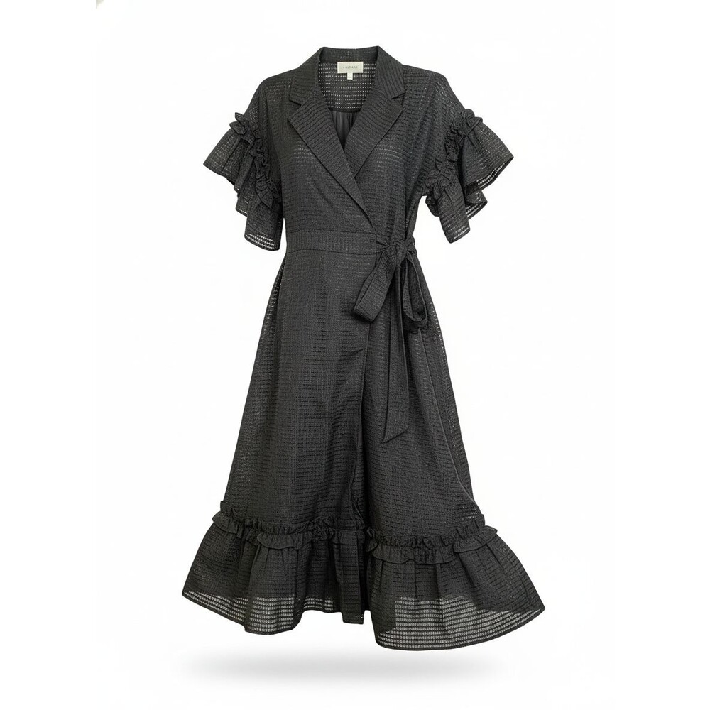 Twist X Turn Women's Black Long Sleeve Maxi Dress Size S/M NWT